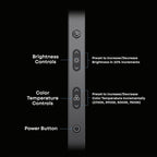Lume Cube Edge Light 2.0 Bi-Color LED Desk Lamp - Black
