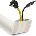 Floor Cord Cover 3.3FT Cord Covers for Wires on Floor Protect Wires & Prevent Trip Hazards, Easy to Cut for Home, Office, School, Concerts, Cavity W0.6in x H0.32in