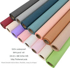 FWSA WRAPS Korean Gray Flower Wrapping Paper Bouquet Thickened Fresh Flowers Packing Material Waterproof Florist Supplies (Color 4 (Elegant Grey))