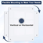 Magnetic Glass Whiteboard, 6' x 4' Glass Dry Erase Board for Wall, 72" x 48" Large Frameless White Board with 1 Marker Tray and 10 Magnets for Office, Home, Classroom - Ultra White