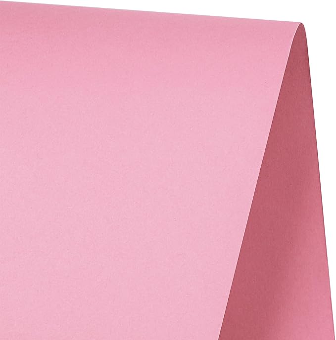 RUSPEPA Pink Kraft Paper Roll - 18 inches x 100 feet - Recyclable Paper Perfect for for Easter Crafts, Art, Wrapping, Packing, Postal, Shipping, Dunnage & Parcel