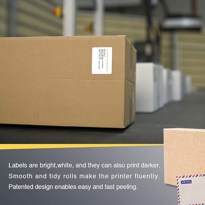 BETCKEY - 2" x 1.5" (51 mm x 38 mm) UPC Barcode & Address Labels Compatible with Zebra & Rollo Label Printer,Premium Adhesive & Perforated [2 Rolls, 2000 Labels]