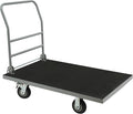 Heavy Duty Foldable Platform Truck Cart with 4 Wheels,44'' L x 28'' W Steel Rolling Flat Cart Push Cart Dolly Large Hand Truck Dolly 2500LBS Capacity Moving Hand Dolly for Groceries,Garage,Warehouse