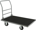 Heavy Duty Foldable Platform Truck Cart with 4 Wheels,44'' L x 28'' W Steel Rolling Flat Cart Push Cart Dolly Large Hand Truck Dolly 2500LBS Capacity Moving Hand Dolly for Groceries,Garage,Warehouse