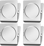 FINDMAG 4 Pack Clip Magnets 2.2 Inch Extra Large Magnetic Clips Heavy Duty, Magnetic Christmas Light Clips for Home, Office, Whiteboard, Kitchen etc.