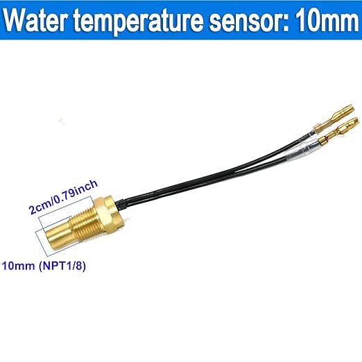 2-in-1 Water Temperature & Voltage Gauge Kit for Car, Boat, Truck, Motorcycle