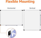 Amazon Basics Magnetic Whiteboard/Dry Erase Board, 36 x 48-inch, Aluminum Frame, Silver/White
