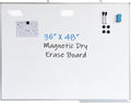 Dry Erase Board Magnetic Whiteboard 48"x 36" White Board Wall Mounted Aluminum Frame Hanging Whiteboard for Home, School, Office, Kitchen