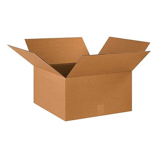 Box USA Moving Boxes Medium 15"L x 2"W x 2"H, 50-Pack | Corrugated Cardboard Box for Packing, Shipping and Storage 15x2x2 1522