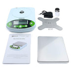 U.S. Solid Digital Analytical Balance 500g x 0.01g, High Precision Lab Scale, 200g Calibration Weight, 10 Weighing Units, AC 100V-240V & DC 9V, Piece Counting