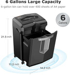 Bonsaii 16-Sheet Microcut Paper Shredder, 60-Minute Home Office Heavy Duty Shredder for CD/Credit Card, P-4 Level with 6-Gal Pullout Bin (C149-D)