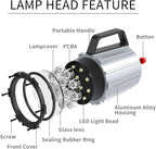 Articulating Led Work Light, 18W Machine Lights, 1800 Lumens Flexible Wood Lathe Light Drill Press Lighting 110-220v
