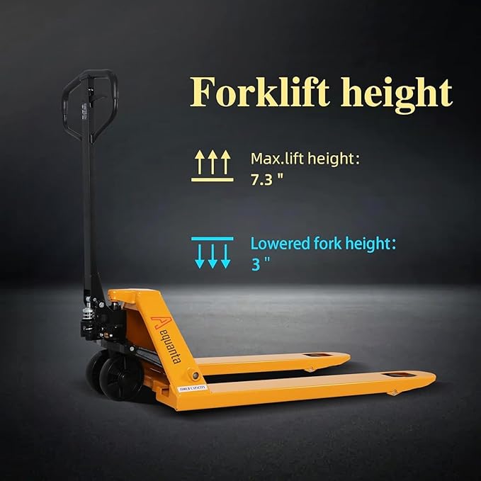Manual Pallet Jacks 5500lbs Capacity Industrial Hand Pallet Truck 48" Lx27''W Fork Size