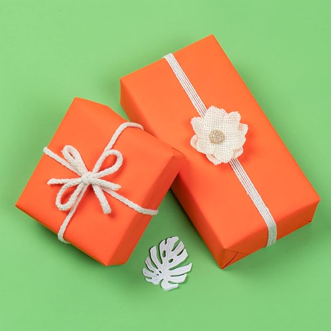 RUSPEPA Orange Kraft Paper Roll - 18 inches x 100 feet - Recyclable Paper Perfect for for Crafts, Art, Wrapping, Packing, Postal, Shipping, Dunnage & Parcel
