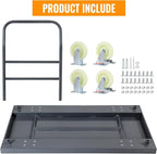 Heavy Duty Platform Truck, Industrial Panel Truck Cart 360 Degree Swivel Wheels, Flatbed Cart Add Reinforcing Steel Bar with 2500 Lbs Capacity, 47X 24 Inch