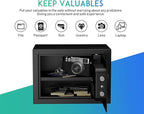 RPNB Deluxe Safe and Lock Box,Digital Keypad Safe Box,Steel Alloy Small Safes, Keypad Lock,Perfect for Home Office Hotel Business Jewelry Cash Use Storage,0.5 Cubic Feet