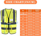 X Small High Visibility Mesh Safety Reflective Vest with Pockets and Zipper