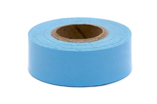 ChromaLabel 1 Inch Colored Masking Tape, Clean Remove Fun Label for Kids Art Project - 500 Inch Tape Roll (13.88 Yards), Light Blue