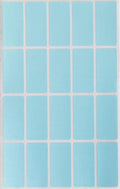 Royal Green Light Blue Colored File Stickers 1.57 inch x 0.75 inch - Color Code Labels Rectangular (40mm x 19mm) - 300 Pack