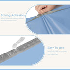 Metronic Poly Mailers 14.5x19 400pcs, Large Shipping Bags for Clothes Bulk, Self-Seal Mailers Poly Bags Shipping Envelopes for Small Business, Waterproof Packaging Mailing Bags, Light Blue
