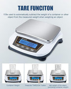GOYOJO Digital Analytical Balance and Lab Scale, 5000g Capacity, 0.01g Precision, Stainless Steel, Multi-Unit (g/oz/ct/lb) for Jewelry, Kitchen, and Lab – Reliable, Accurate, Easy to Use, Black Panel