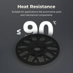 FLASHFORGE ABS Pro Filament 1.75mm Black, 3D Printer Filament 1kg (2.2lbs) Spool-Dimensional Accuracy +/- 0.02mm, Hot Deformation Below 90℃, Great for Printing Heat-Resistant Functional Parts