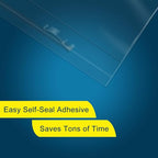 iMailer - 200 Pcs - 12" x 18" Poly Bags with Suffocation Warning Self Seal- Clear Shipping Bags 1.6 Mil for Clothing, Shirts, Packaging - Permanent Adhesive