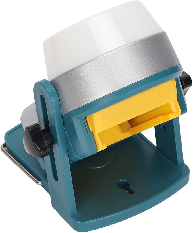 KIMISS Small LED Work Light 18W Portable Flood Lamp Compatible with 14/18V Batteries - Hangable Outdoor Floodlight for Enhanced Visibility and Versatile Use