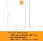 10ct Silver-Age Comic Book Toploaders - Crystal Clear Comic Book Top loaders, Premium PVC Comic Book Topload, Hard Plastic Comic Book Holders, Protection for Display, Storage, Collection