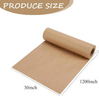 Brown Wrapping Paper Roll 30"x 1200" Craft Packing Paper for Moving Shipping, Gift Wrapping Paper, Bulletin Board Paper, Kraft Paper for Table Covering Poster Christmas