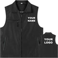 YOWESHOP Lightweight Zip-Up Safety Vest with Pockets for Outdoor Activities,Custom Logo Sleeveless Windbreaker