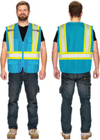KAYGO Safety Vest with Pockets - High Visibility Reflective Vest ANSI Class 2 Construction Vest