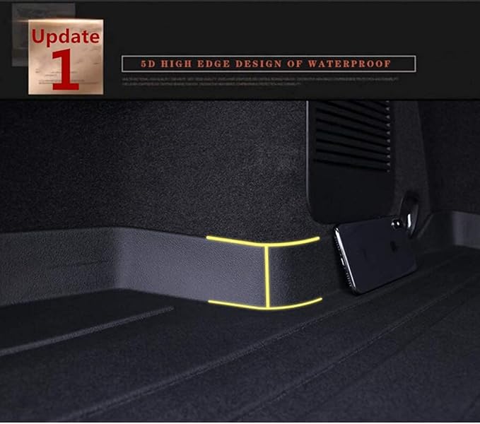 Escape Cargo Mat, All Weather Rear Trunk Tray Cargo Liners Protector Custom Fit Compatible with Ford Escape 2013-2019/Lincoln MKC 2015-2019 Models, 3D Waterproof Durable Odorless Flexible Accessories