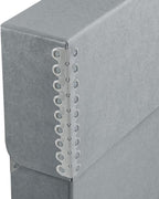 Lineco Archival Document Storage Box with Metal Edge, Acid-Free Gray Boxboard, Organize and Store Files, Prints, Photos, Legal-Sized Case 15.5" x 10.5" x 2.5" Wide