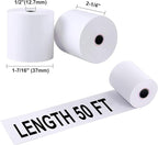 Jayard 2-1/4"X50' Thermal Paper Rolls For Credit Card - Cash Register Rolls - Premium Register Tape Pos Thermal Printer Paper (400 Rolls)