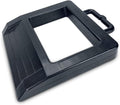 ROBLOCK Rubber Pallet Jack Chock Heavy Duty Wheel Chock, Pallet Jack Stopper for Truck 14.2" Length x 11.2" Width x 2" Height (1 Pack, Black)