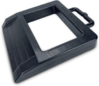 ROBLOCK Rubber Pallet Jack Chock Heavy Duty Wheel Chock, Pallet Jack Stopper for Truck 14.2" Length x 11.2" Width x 2" Height (1 Pack, Black)