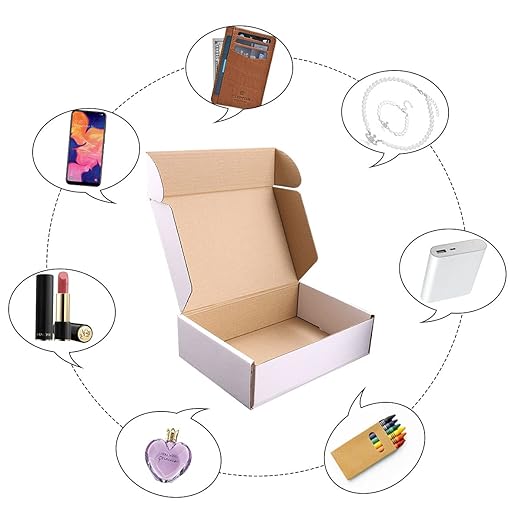 Shipping Boxes, 12''x9''x4'' Which is Anti-Impact Come with Exquisite Sealing Label.Suitable E-Commerce Packaging, Shipping Packaging.