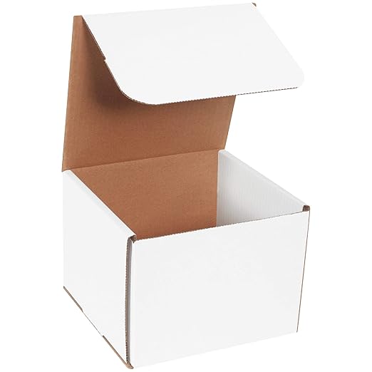 Box USA BM886 8"L x 8"W x 6"H, White (Pack of 50)