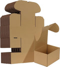 HORLIMER 7x5x4 inches Shipping Boxes Set of 50, Brown Corrugated Cardboard Box Literature Mailer