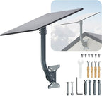 for Starlink Gen 3 Roof Mount, Aluminum Alloy Starlink Standard V3 Mounting Kit with Starlink Gen 3 Pipe Adapter, Angle Adjustable (Curved)