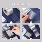 500 PCS Label Protectors, Clear Label Protectors Waterproof Clear Labels for Protecting Barcodes, Books, Numbers, Clothes Food Labels in Laboratory, Library, Office, Supermarket (3.35×1.97inch)