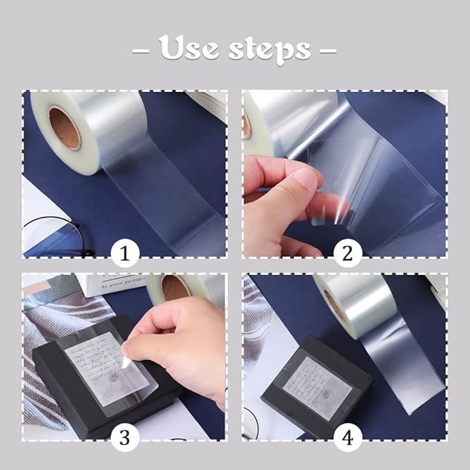 500 PCS Label Protectors, Clear Label Protectors Waterproof Clear Labels for Protecting Barcodes, Books, Numbers, Clothes Food Labels in Laboratory, Library, Office, Supermarket (3.35×1.97inch)
