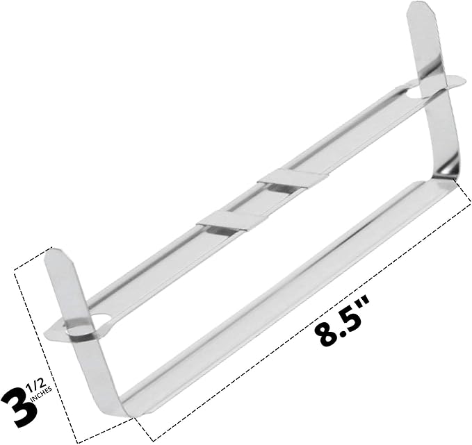 OLYMPX 50 Pcs of 3.5” Capacity Metal Prong Paper Fastener Complete Set, 8.5 Inch Base with Standard 2-Hole Punch Compressor for Paper File Folder, 50 per Box