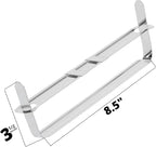 OLYMPX 50 Pcs of 3.5” Capacity Metal Prong Paper Fastener Complete Set, 8.5 Inch Base with Standard 2-Hole Punch Compressor for Paper File Folder, 50 per Box