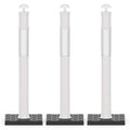 RoadHero 45 Inch Delineator Post with Rubber Base, Heavy Duty White Traffic Delineator Posts Cones with Reflective Collars for Parking Lots, Road Safety, Construction Events 3 Pack