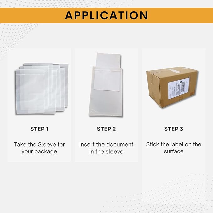 20,000 Pack 7"x10" Shipping Label Sleeves – Clear Self-Adhesive Packing Slip Pouches, Waterproof Packing List Envelopes – Ideal for Shipping Documents, Mailing Labels, Invoices & Packing Slips