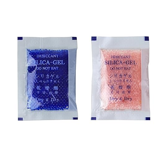 Dry & Dry 5 Gram [1000 Packets] Blue Indicating(Blue to Pink) Silica Gel Packets Desiccants Silica Gel Packets - Rechargeable Silica Packets, Silica Gel, Silica Gel Packs