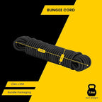 Bungee Cord Elastic Shock Cord 1/4" x 25' Bungee Rope for DIY, Tie Downs, Kayak and Outdoor - Black