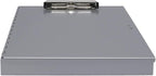 Saunders Tuffwriter Recycled Aluminum Storage Clipboard, 0.5" Clip Capacity, Holds 8.5 x 11 Sheets, Silver